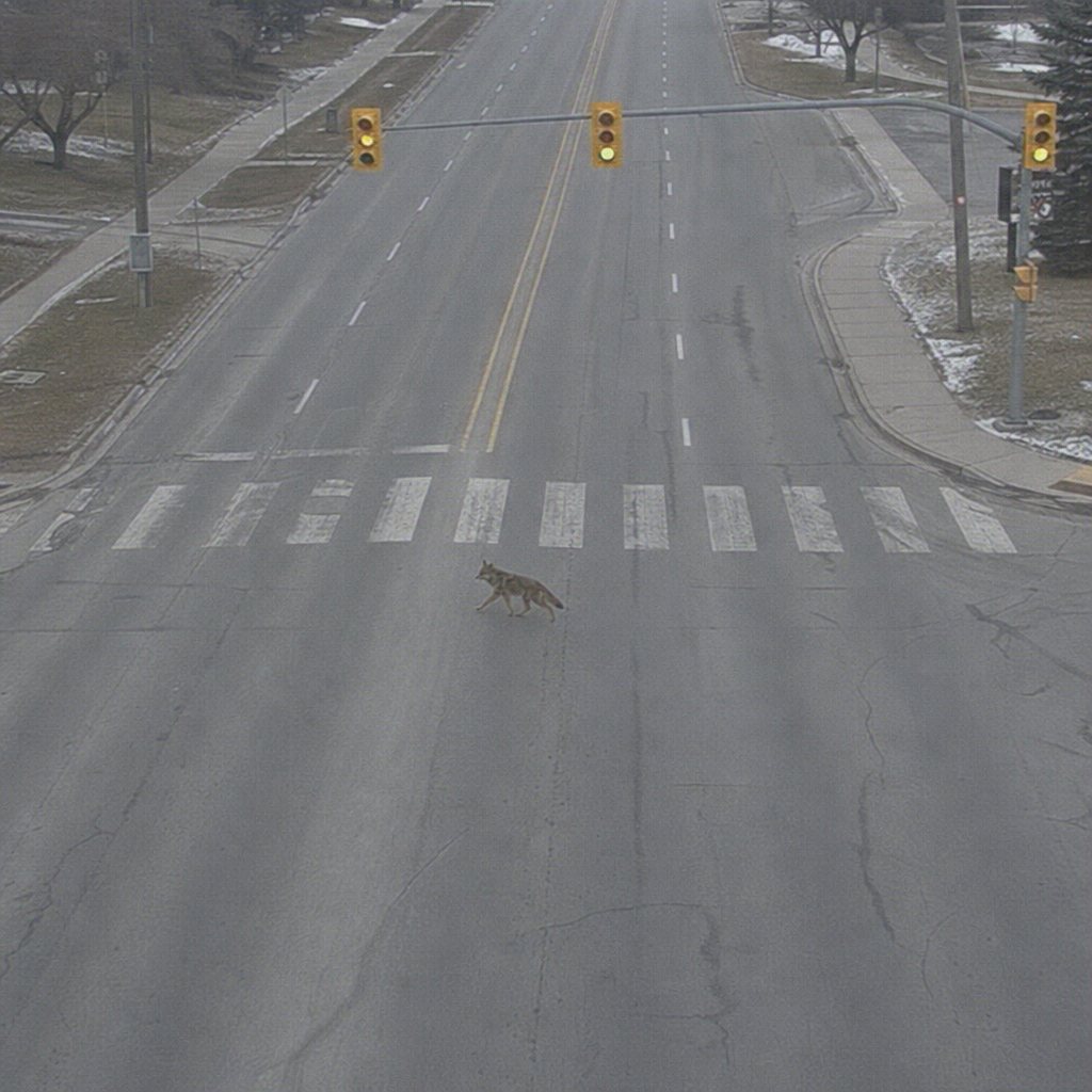 Listening for cars, moving on and off the shoulder of a road, and timing their dashes across busy highways are skills urban coyotes have to use to survive